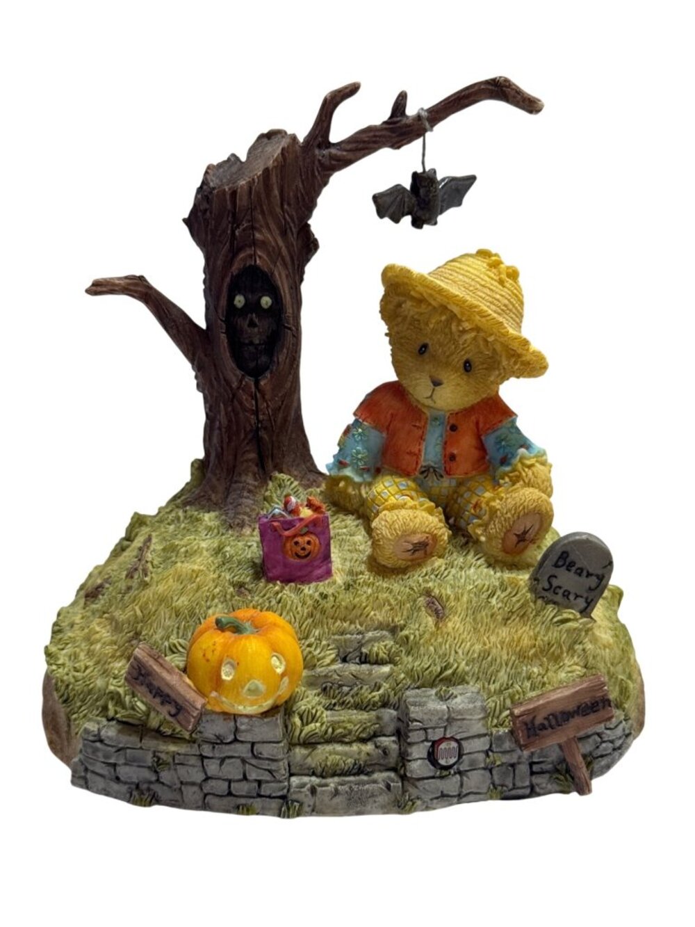 Halloween Cherished Teddies Figurine Resin Decoration 1998 Sitting Bear Vintage